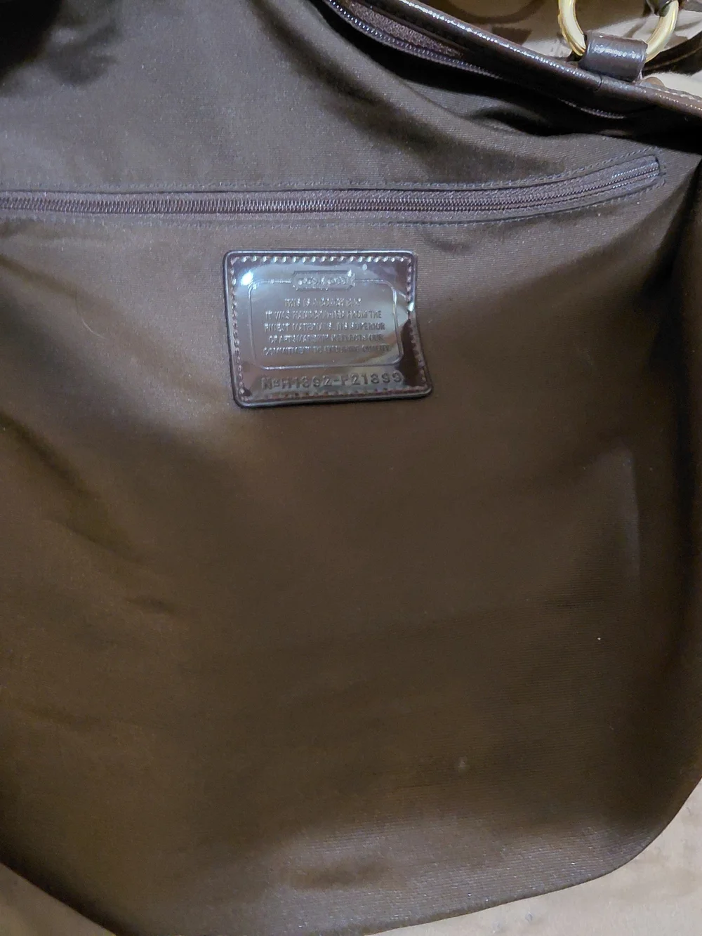 Coach Signature Canvas Tote in Brown